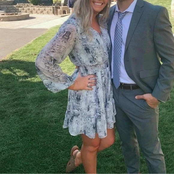 Python Print Mini Dress - Picture 7 of 7